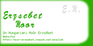 erzsebet moor business card